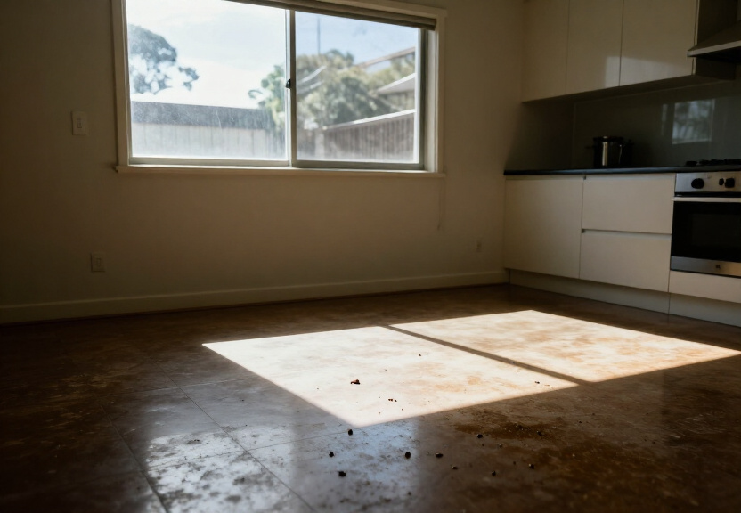Ant trail along kitchen counter in Oxley Park home